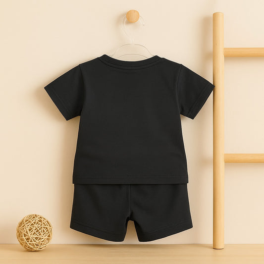 Marvel Black T-Shirt & Shorts Set for Boys – tots Paris