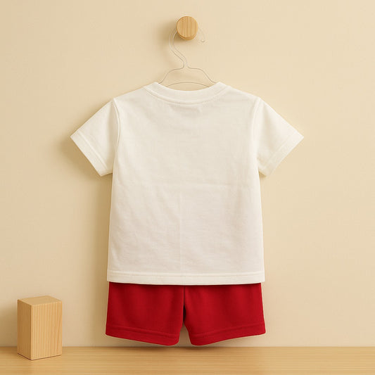 Vroom! Construction Vehicle T-Shirt & Shorts Set – tots Paris