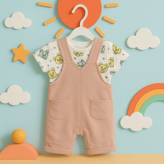 Cool Dude Pug Dungaree Set for Babies