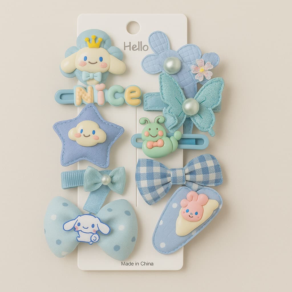 Cinnamoroll-Inspired Blue Hair Clip Set – tots Paris