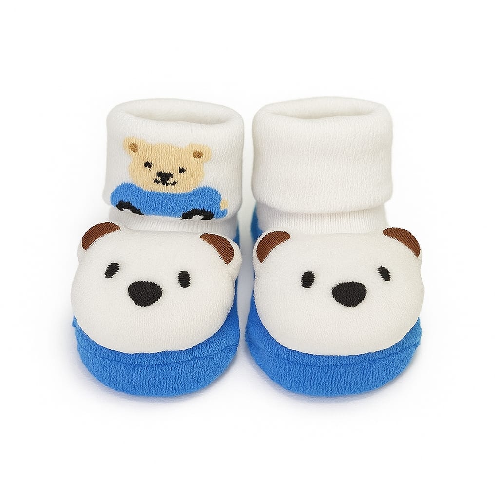Adorable Bear Face Baby Booties (0 - 6 Months)