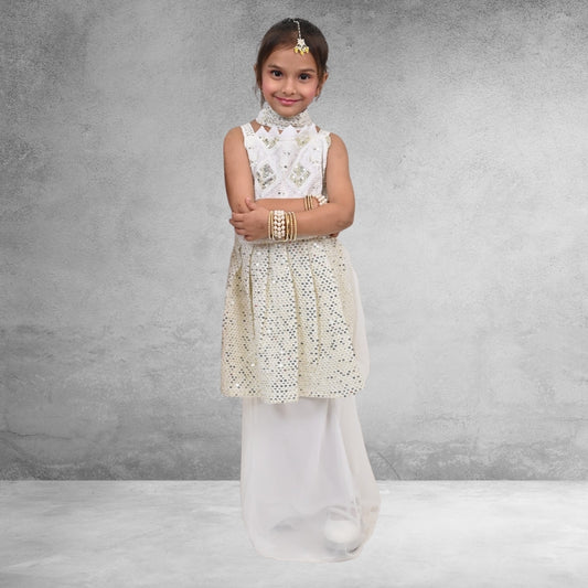 Elegant Mirror Work Ethnic Set for Girls
