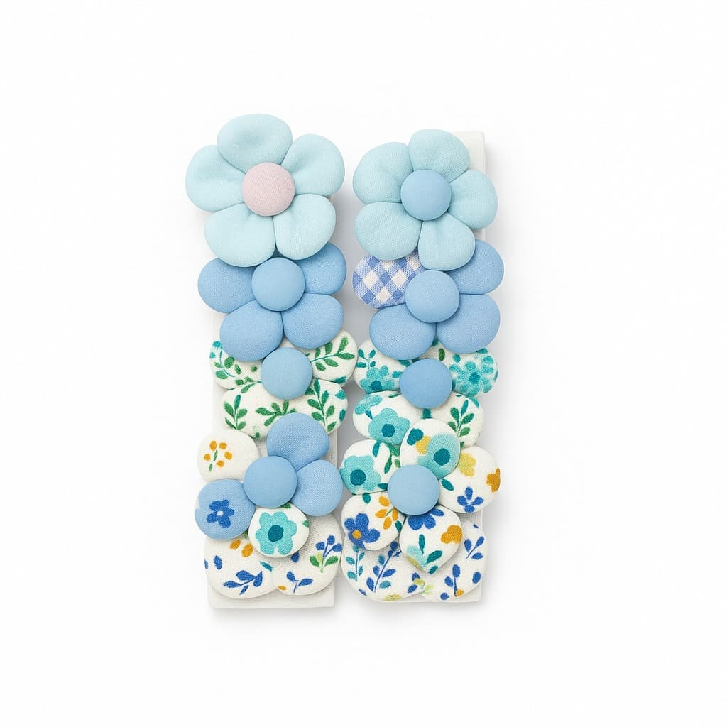 Elegant Fabric Floral Hair Clips – Stylish & Trendy Accessories