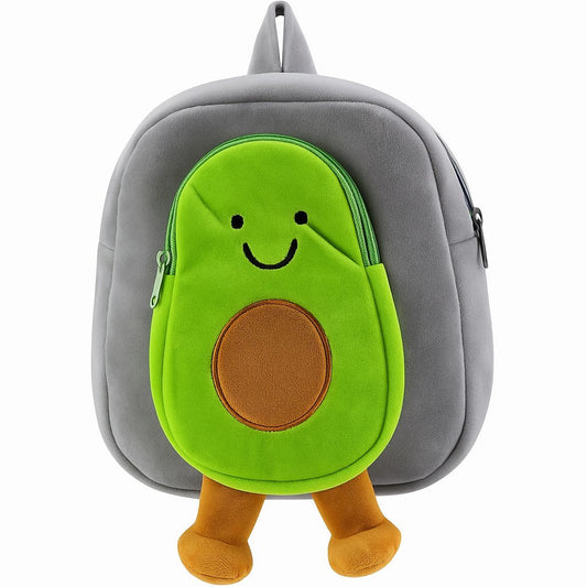 Cute Avocado Plush Backpack for Kids