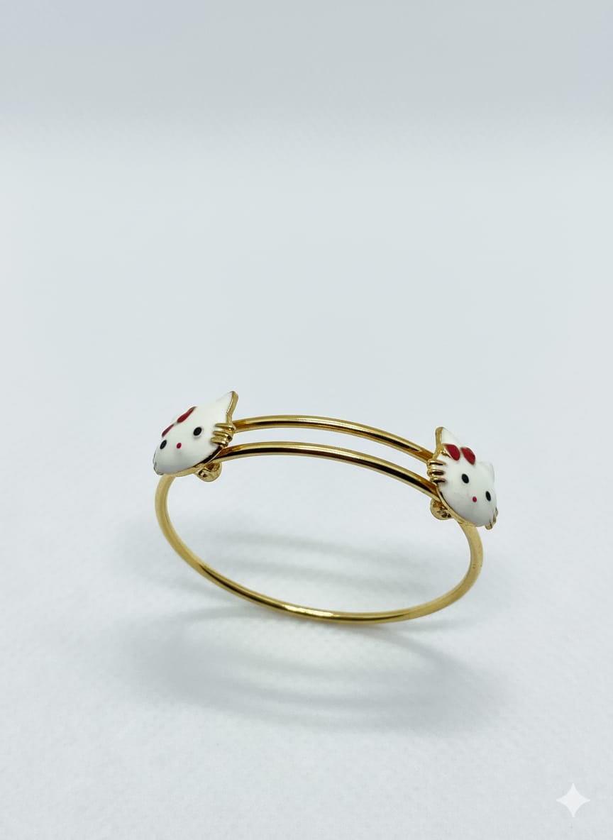 Twin Kitty Adjustable Bracelet