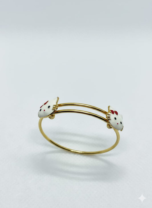 Twin Kitty Adjustable Bracelet