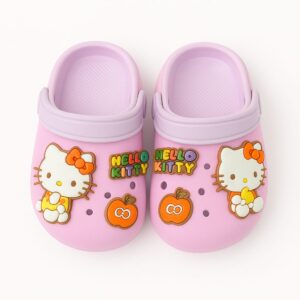 Hot Pink Hello Kitty Clogs with Apple Charms