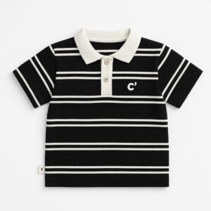 Classic Striped Polo Shirt for Boys