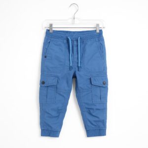 Kids' Blue Cargo Jogger Pants
