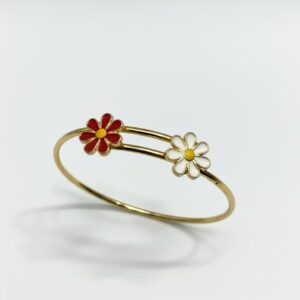 Dual Daisy Adjustable Bracelet